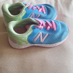 New Balance Kids' Sneakers in Blue, Green, and Pink